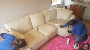 How often to clean leather sofa