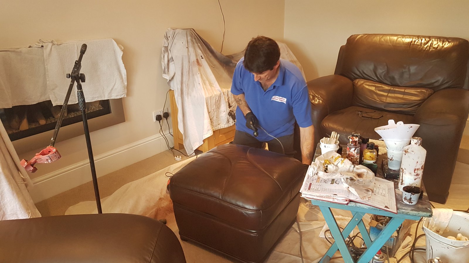 Leather re pigmenting Doncaster Leather Repair Doncaster